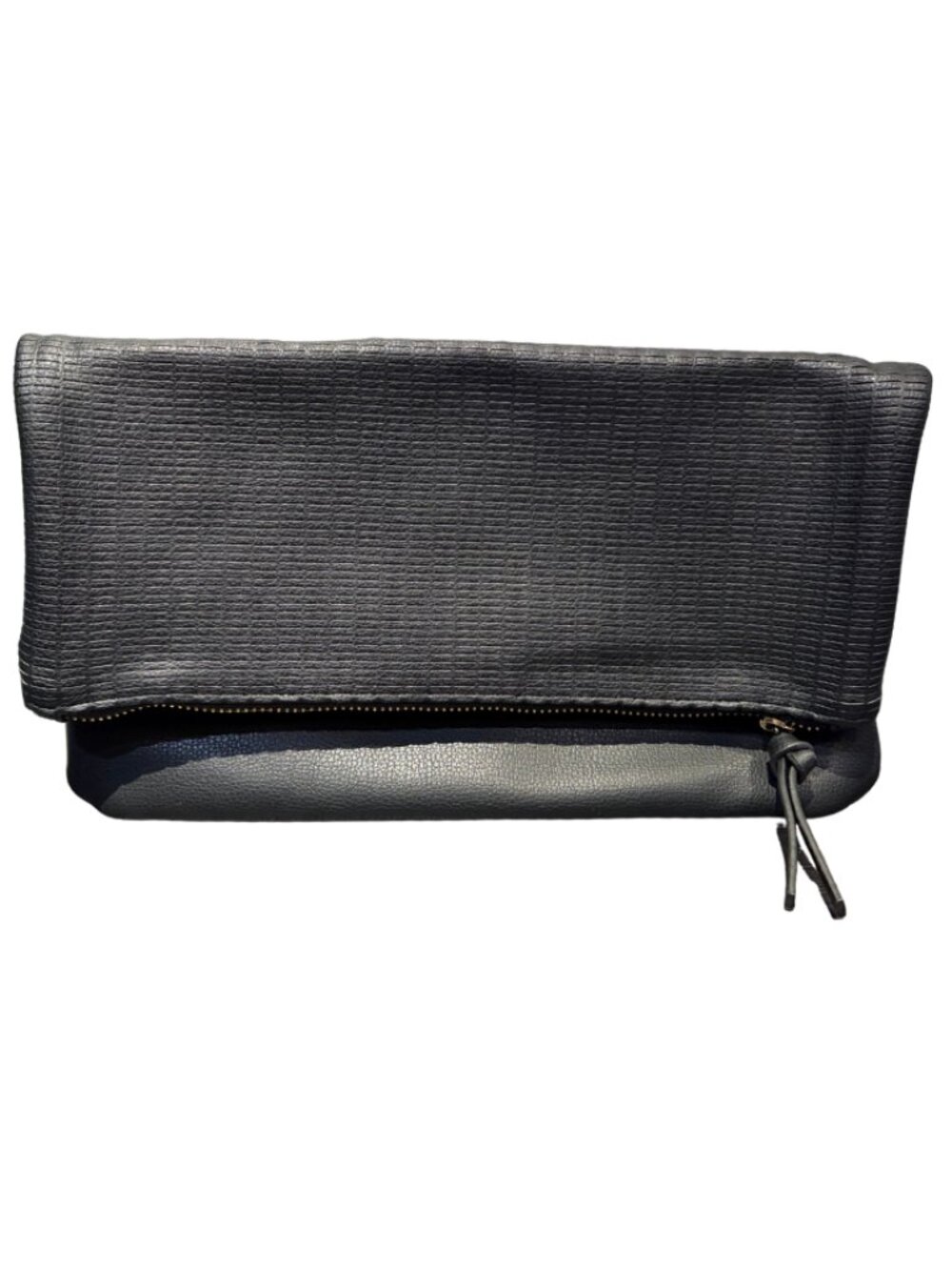 Black Fold-Over Clutch